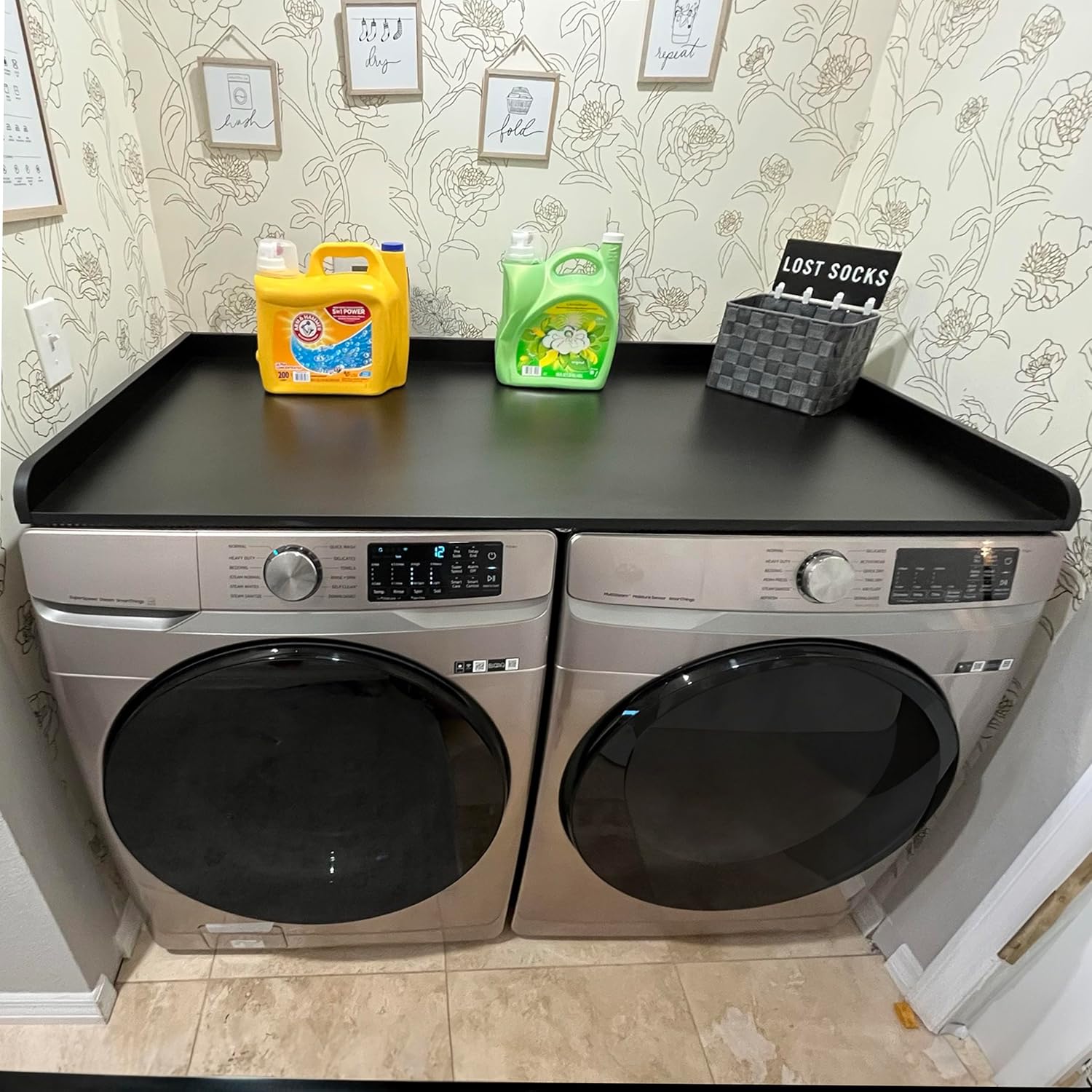 RELODECOR Washer Dryer Countertop - Extra Laundry Space