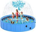 Large Foldable Dog Pool 106 in 2-in-1 Pet Splash Pool - Portable