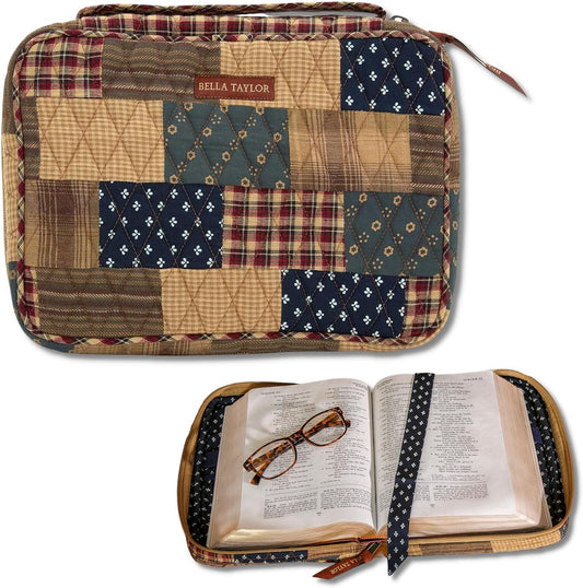 Quilted Bible Cover for Women - Large Study Bible Case