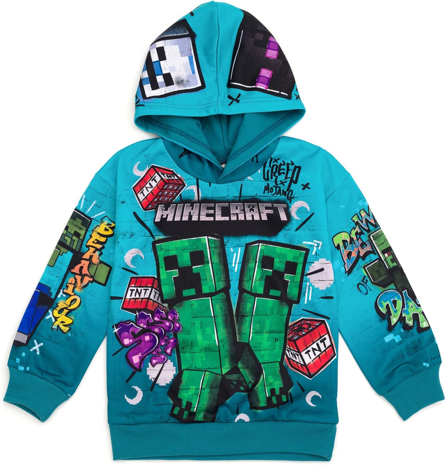 Minecraft Fleece Pullover Hoodie for Kids - Cozy and Stylish