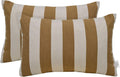 Sunbrella Lumbar Throw Pillows Set of 2 20in x 12in - Weather