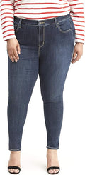 721 High Rise Skinny Jeans for Women - Black Wash Stretch Denim