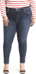 721 High Rise Skinny Jeans - Sleek Black Stretch Fit