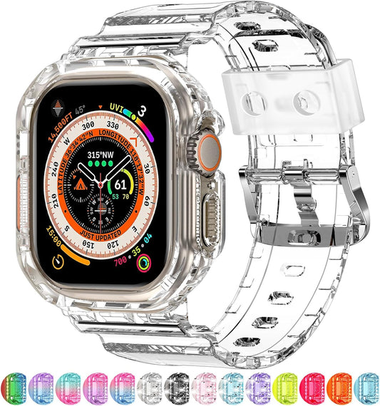 XYF Crystal Clear Apple Watch Band: Sporty Protection