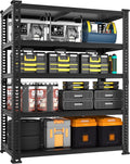 All Metal Garage Storage Shelves 36in x 16in x 71in 5-Tier - Heavy