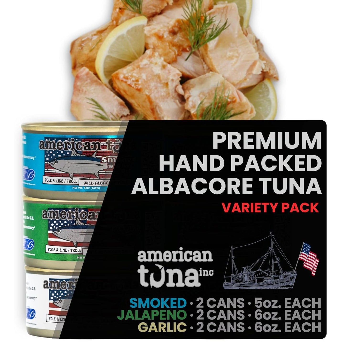 Sushi-grade Albacore Tuna Variety Pack - Premium Quality Seafood