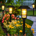 Solar Garden Lights Outdoor 8 Pack - Bright Solar Pathway Lighting