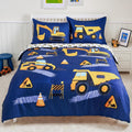 Joiedomi Kid Twin Comforter Set 5 Piece Construction Bedding - Soft