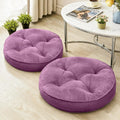 Floor Pillow Set of 2 Memory Foam Meditation Cushions - Soft Support