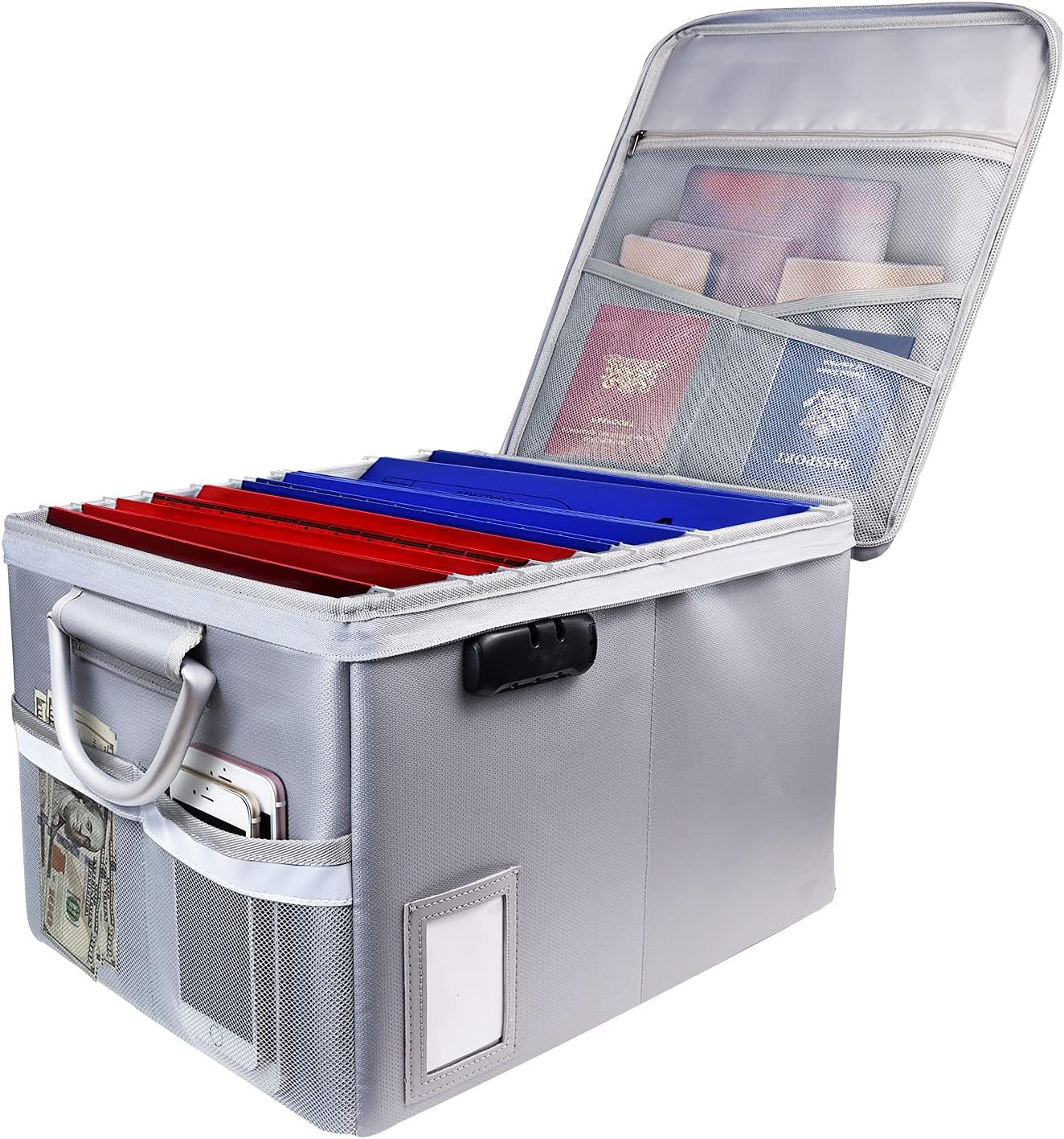 TOMKID Fireproof File Cabinet with Lock for Document Storage
