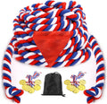 60FT Tug of War Rope - Durable Cotton Rope for Family & Team Play