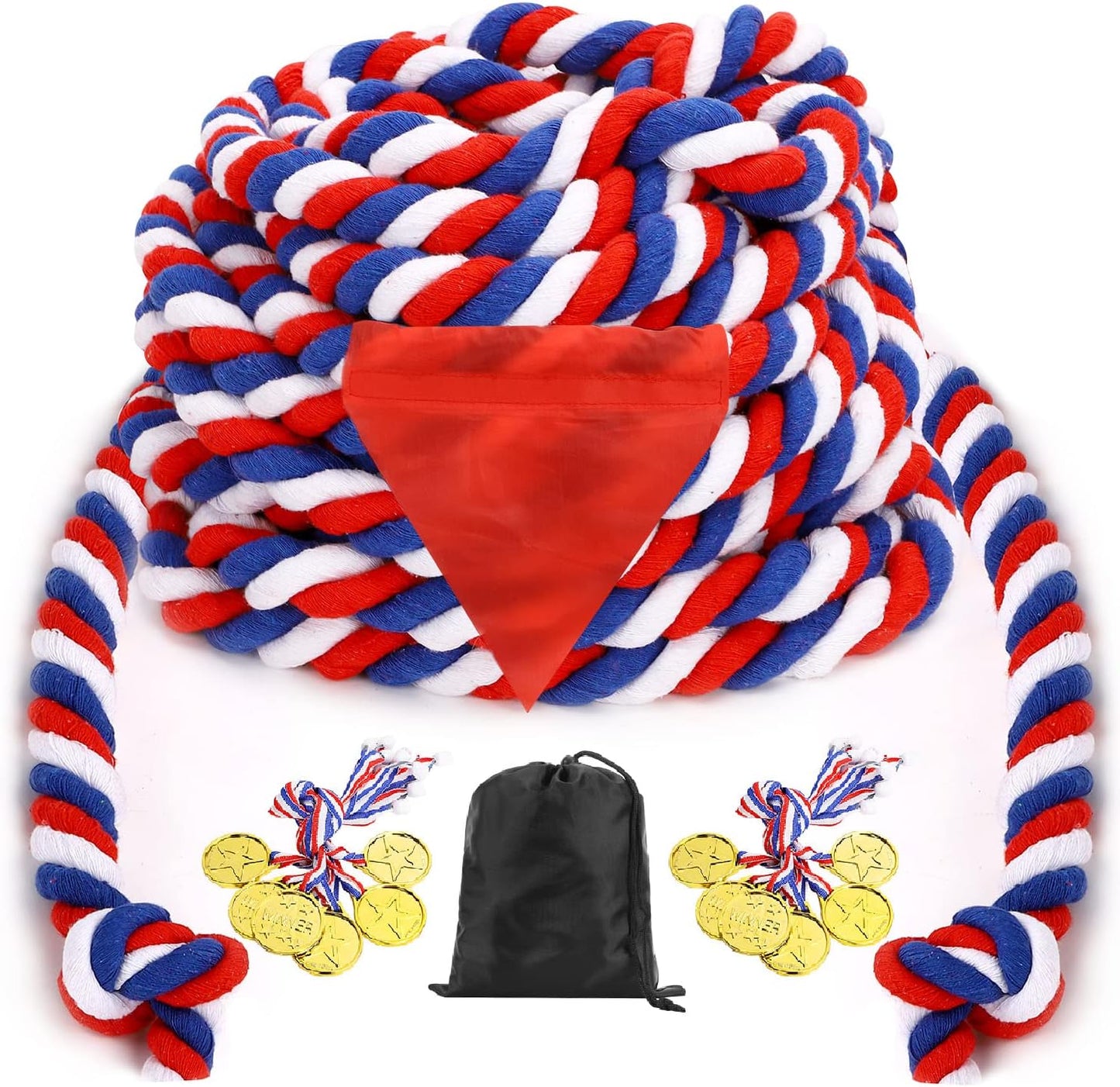 60FT Tug of War Rope for Outdoor Games and Family Fun