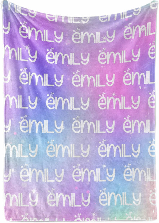 Personalized Name Blanket - Soft & Cozy Custom Throw for Kids