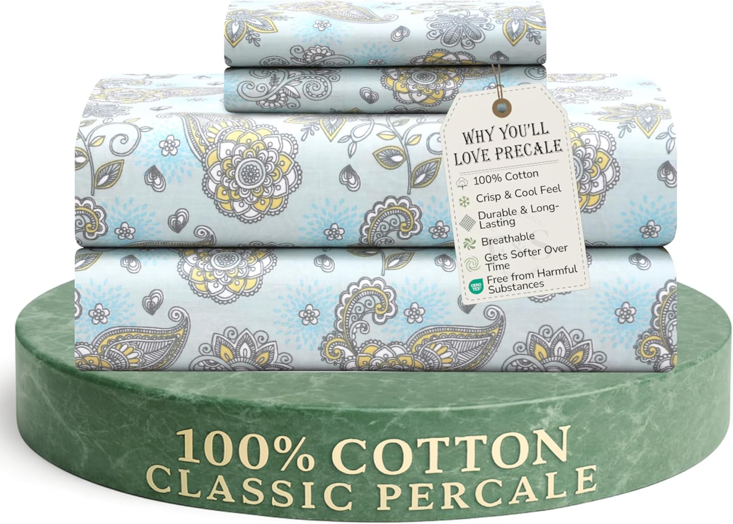 Feather & Stitch Softest 100% Cotton Sheets for Ultimate Comfort