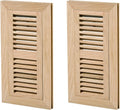 White Oak Floor Register 2-Pack 4x10 Flush Mount Vent - Unfinished