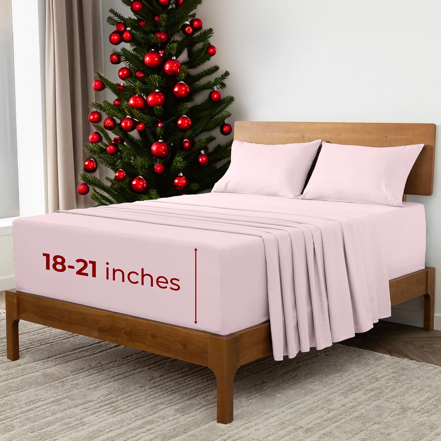 Mellanni Extra Deep King Sheets - Iconic Collection for Luxury Comfort
