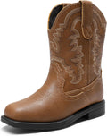 Toddler Little Boys Girls Cowboy Boots - Mid Calf Square Toe