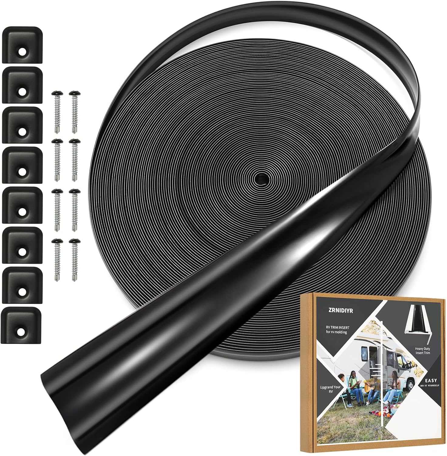 RV Heavy Duty Vinyl Insert Trim for Molding - 100FT Roll