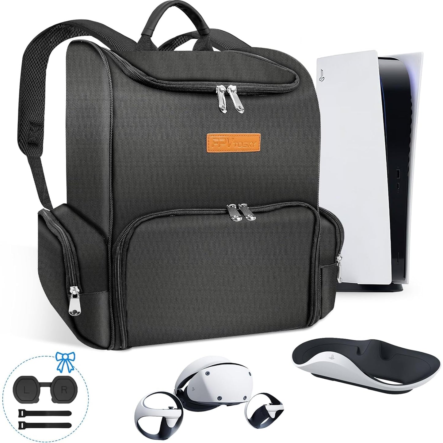 FPVtosky PS5 Pro & PSVR2 Backpack - Large Travel Bag for Gaming