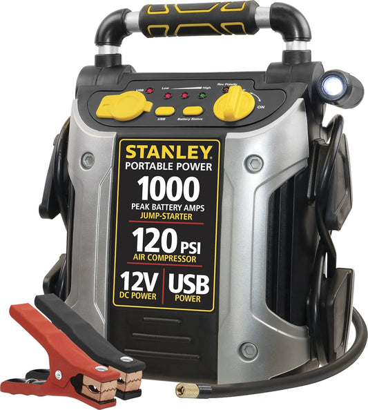 STANLEY Portable Power Station: Jump Start & Inflate Anywhere!