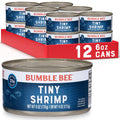 Bumble Bee Tiny Canned Shrimp 6 oz (Pack of 12) - High Protein Pantry