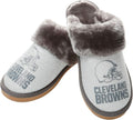 Womens NFL Team Logo Glitter Open Back Moccasin - Cozy Sparkle