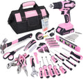 FASTPRO 232-Piece 20V Pink Cordless Drill Driver and Home Tool Set