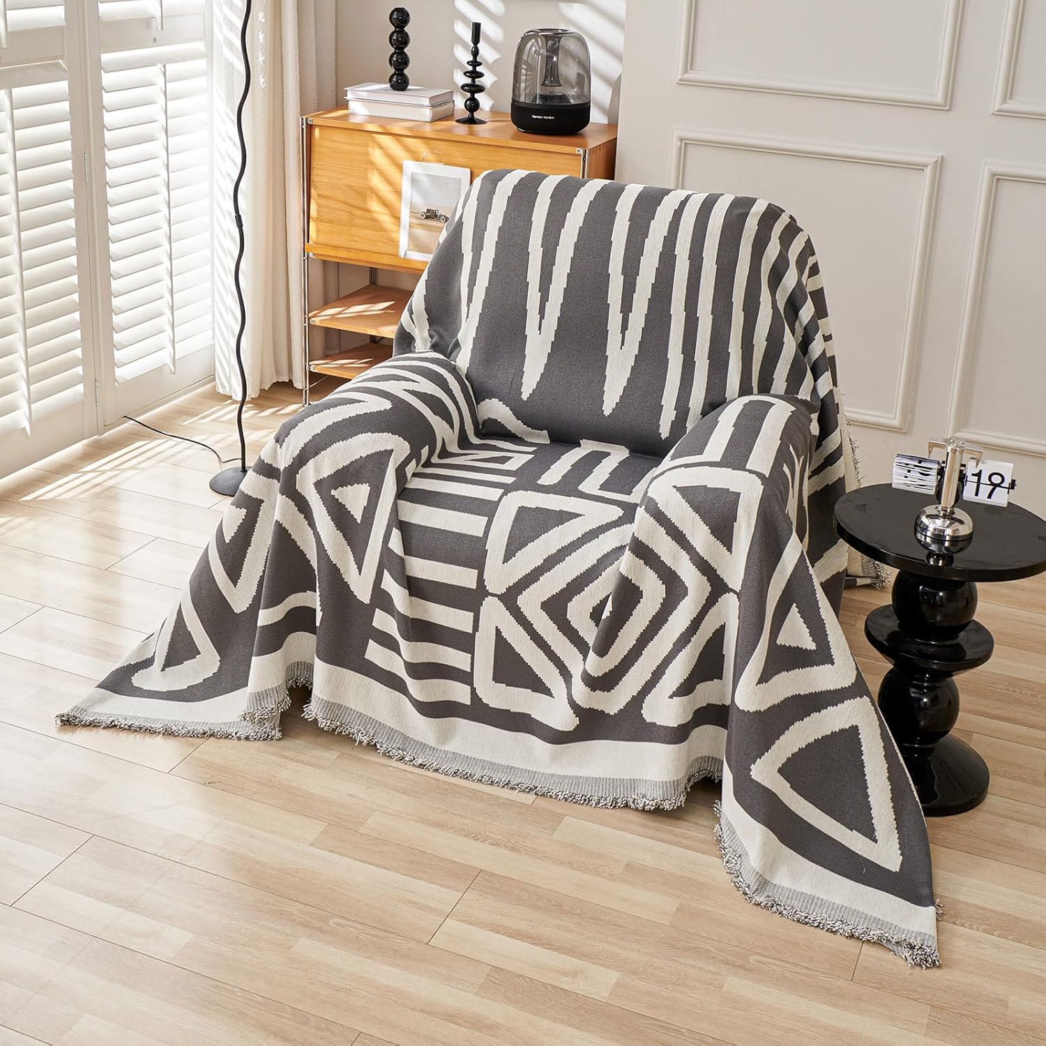 VClife Armchair Couch Cover for 1 Cushion Sofa - Dark Grey