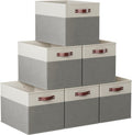 Kallax Storage Cube Bins 13 x 15 x 13 - Foldable Linen Cube Organizer