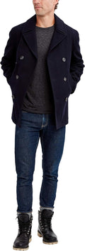 Nautica Men's Wool-Blend Double Breasted Peacoat - Classic Fit