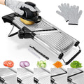 Mandoline Slicer Adjustable Vegetable Cutter - Safe, Precise Slicing