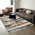 OMERAI Washable Rug 4 ft x 6 ft Abstract Area Rug - Machine Washable