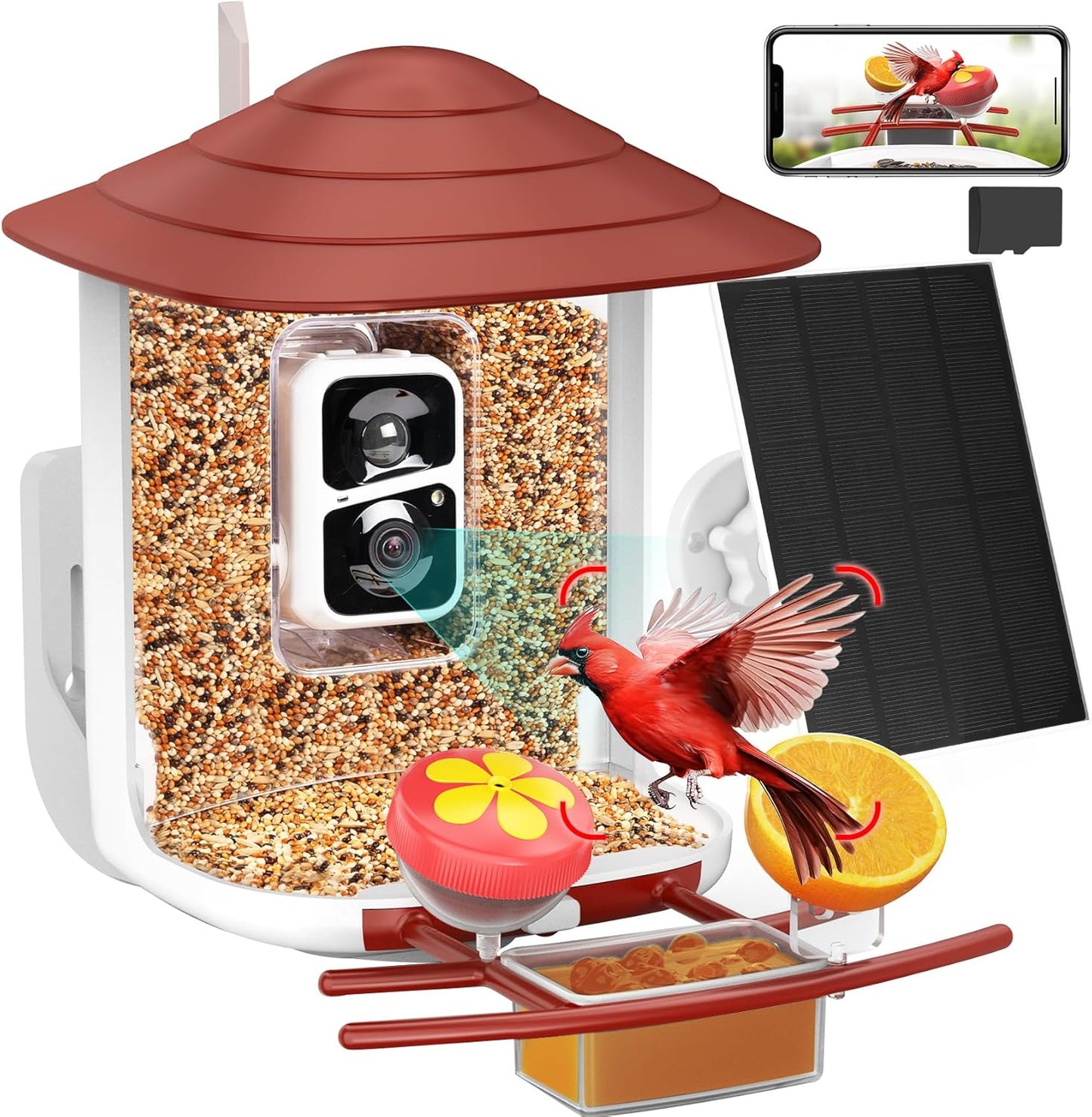 Smart Bird Feeder with Camera 2K HD for Bird Lovers