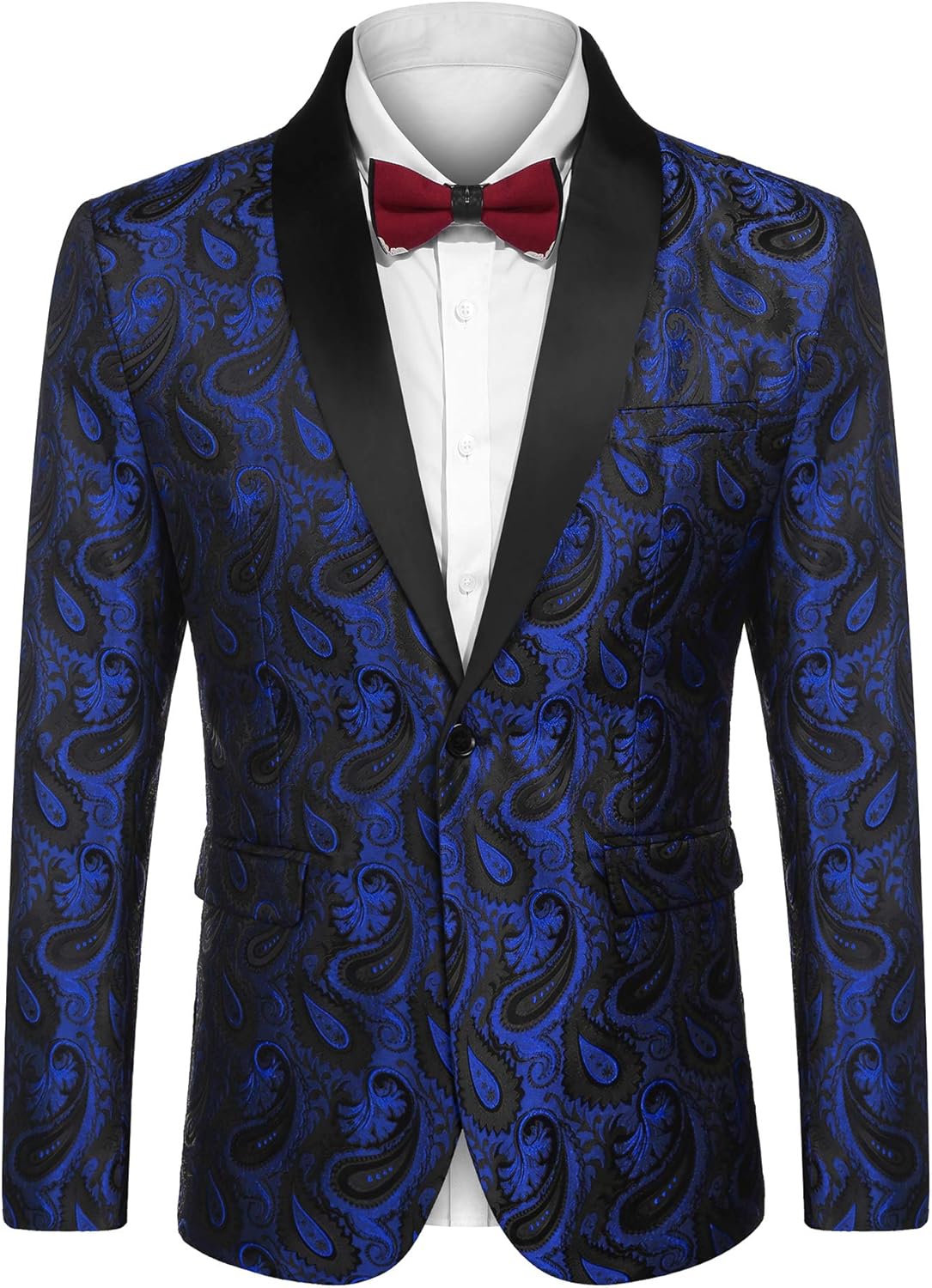 Stylish Floral Tuxedo Jacket for Men - Perfect for Events