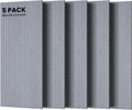 5 Pack Acoustic Panels 48 x 24 x 0.4 in - Noise Reducing Wall Panels