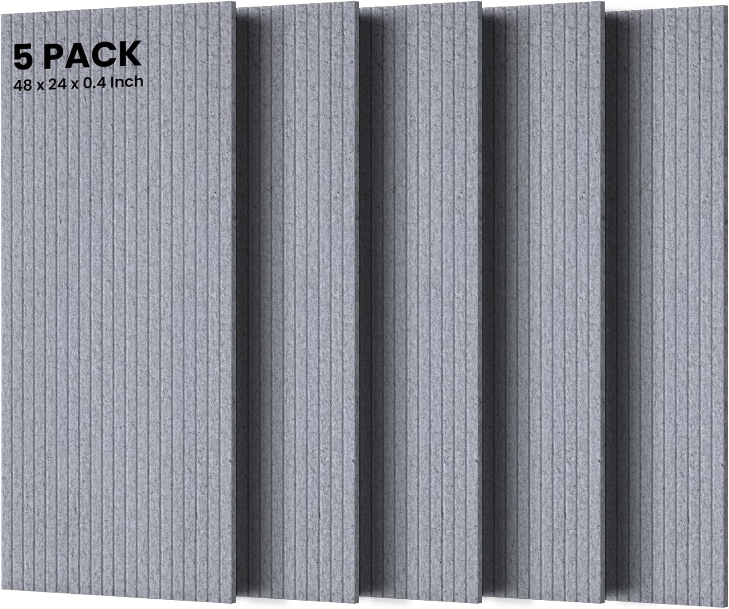 5 Pack Acoustic Panels for Sound Proofing and Aesthetic Appeal