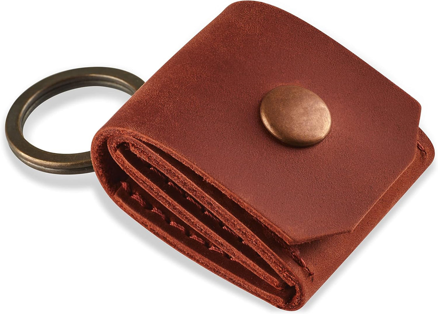 Handy Leather Guitar Pick Holder Keychain for Guitarists!