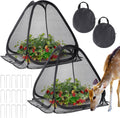 Durable Plant Covers Pop-up Mesh Tents 2-Pack - Protects Vegetables