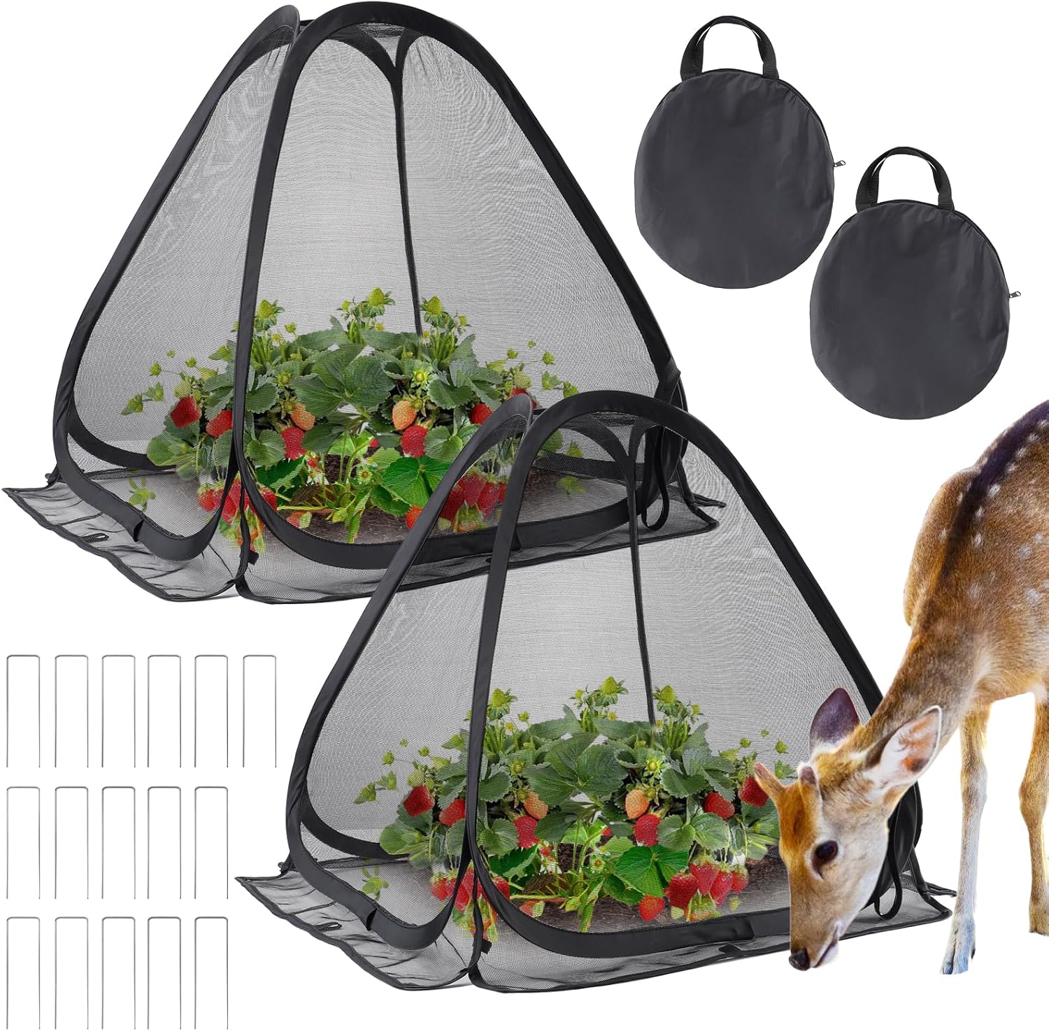 Durable Plant Covers - Pop-up Fine Mesh Tents for Protection