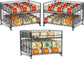 Adjustable Rack Organizer Stackable 2-Tier Can Dispenser - Space