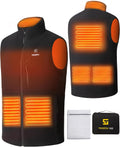 Heated Vest Men USB Electric Heated Polar Fleece Vest - Full-Body