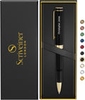 Scriveiner Personalized Black Rollerball EDC Pen - Luxury Pocket Pen