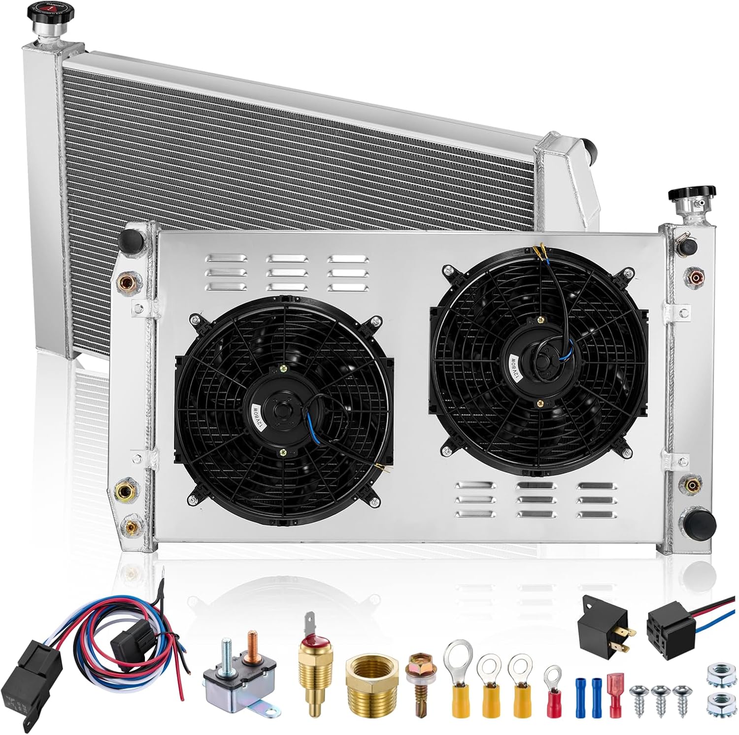 BDFHYK CU622 Aluminum Radiator for 1988-2001 Chevrolet GMC