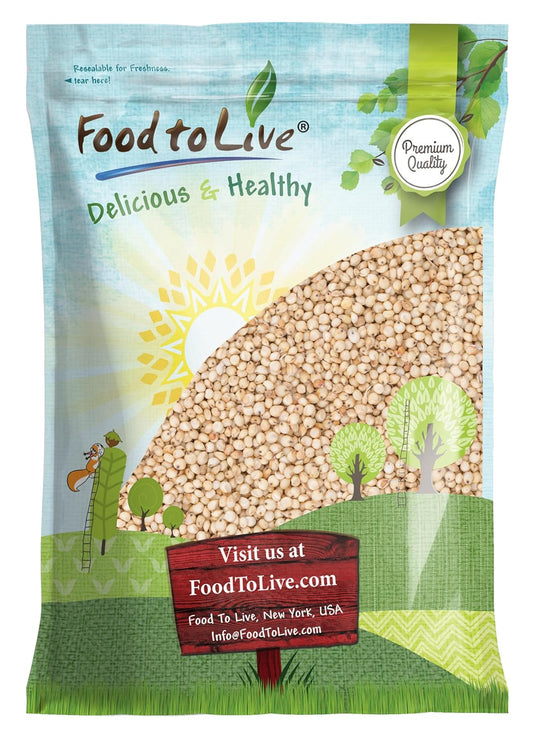Organic Great Plains White Sorghum Grain for Healthy Meals