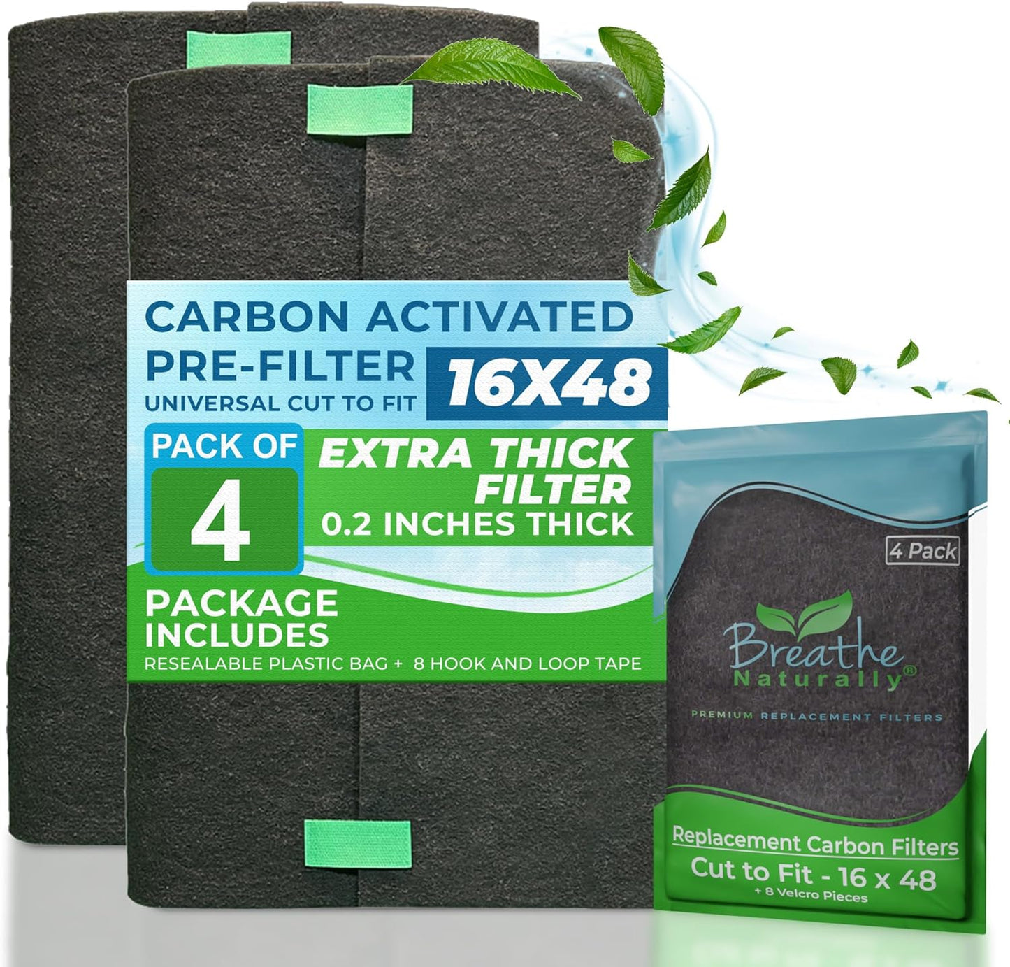 Breathe Naturally Carbon Activated Air Filter for Clean Air