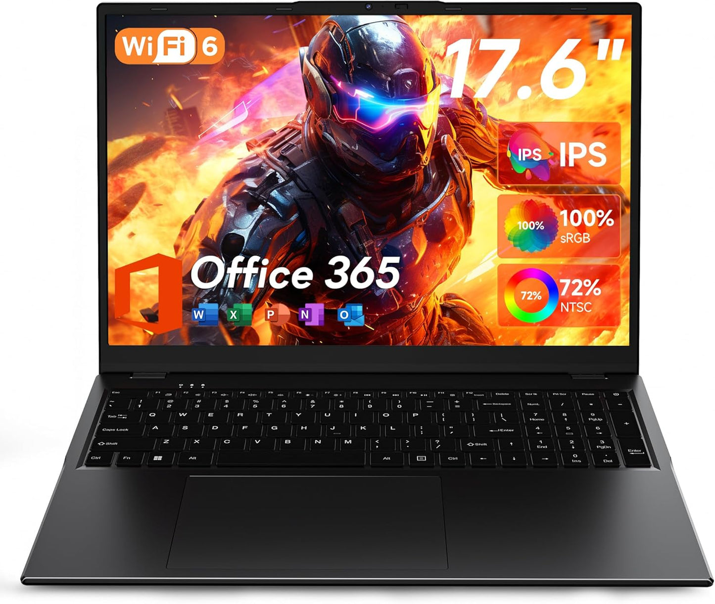 Jumper 17.6 Inch Laptop with Office 365 and N95 CPU Performance