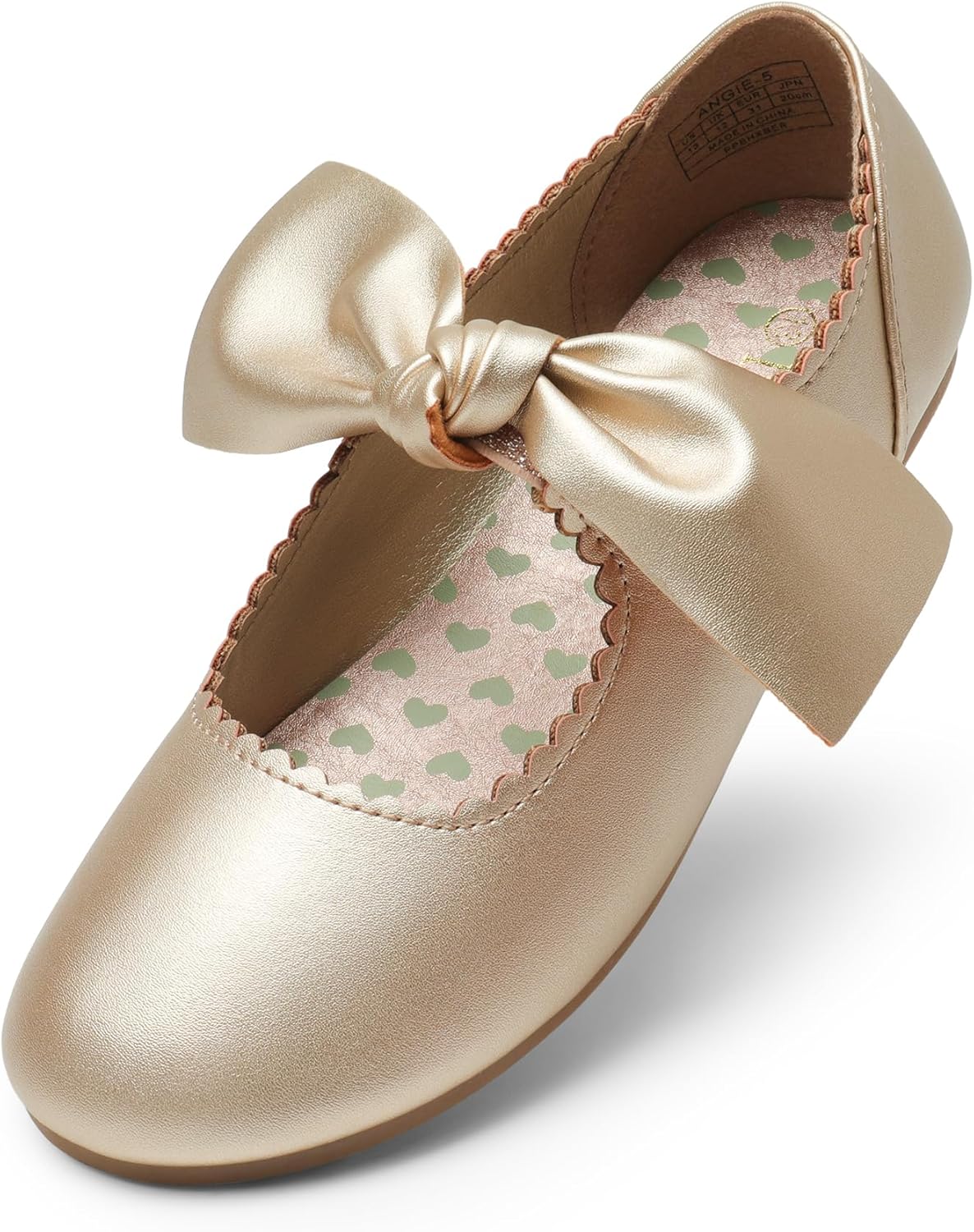 DREAM PAIRS Girls Ballerina Flats with Bow for Every Occasion