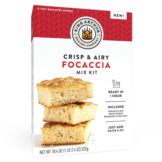 King Arthur Focaccia Mix Kit - Crisp & Airy in 1 Hour