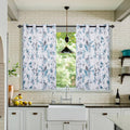 Floral Blackout Curtains for Kitchen Room Darkening Panels