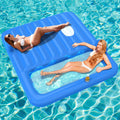 Inflatable Tanning Pool Lounger Float 71in x 71in - Large Sunbathing